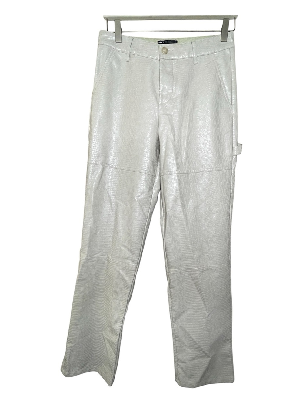 ASOS Snake Print Carpenter Pants Faux Leather Sz 30